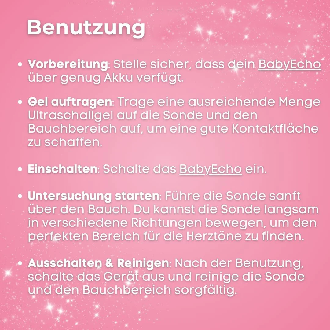 Baby Ultraschallgerät für Herztöne Geräusche