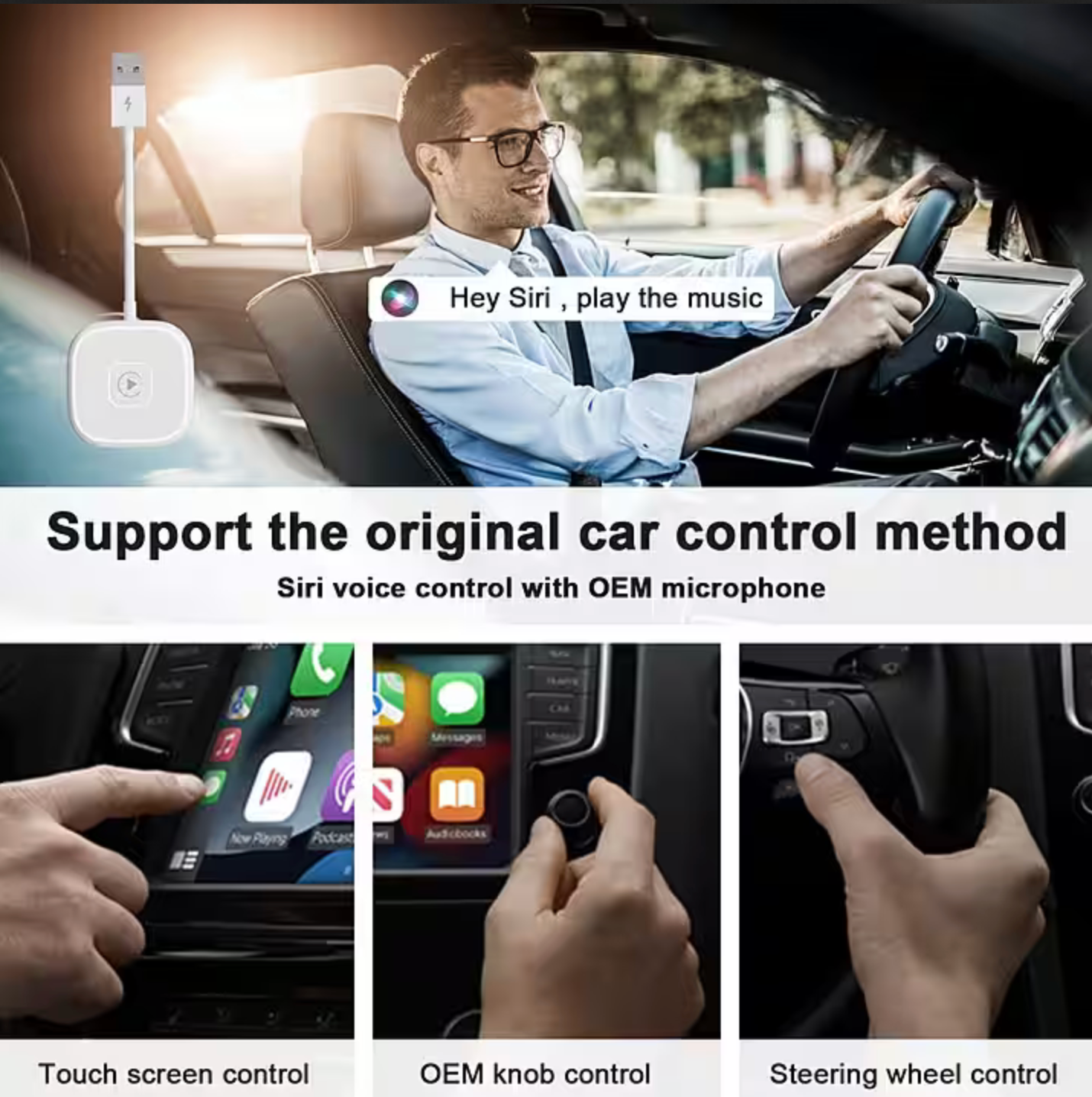 Adaptador inalámbrico Carplay USB-C