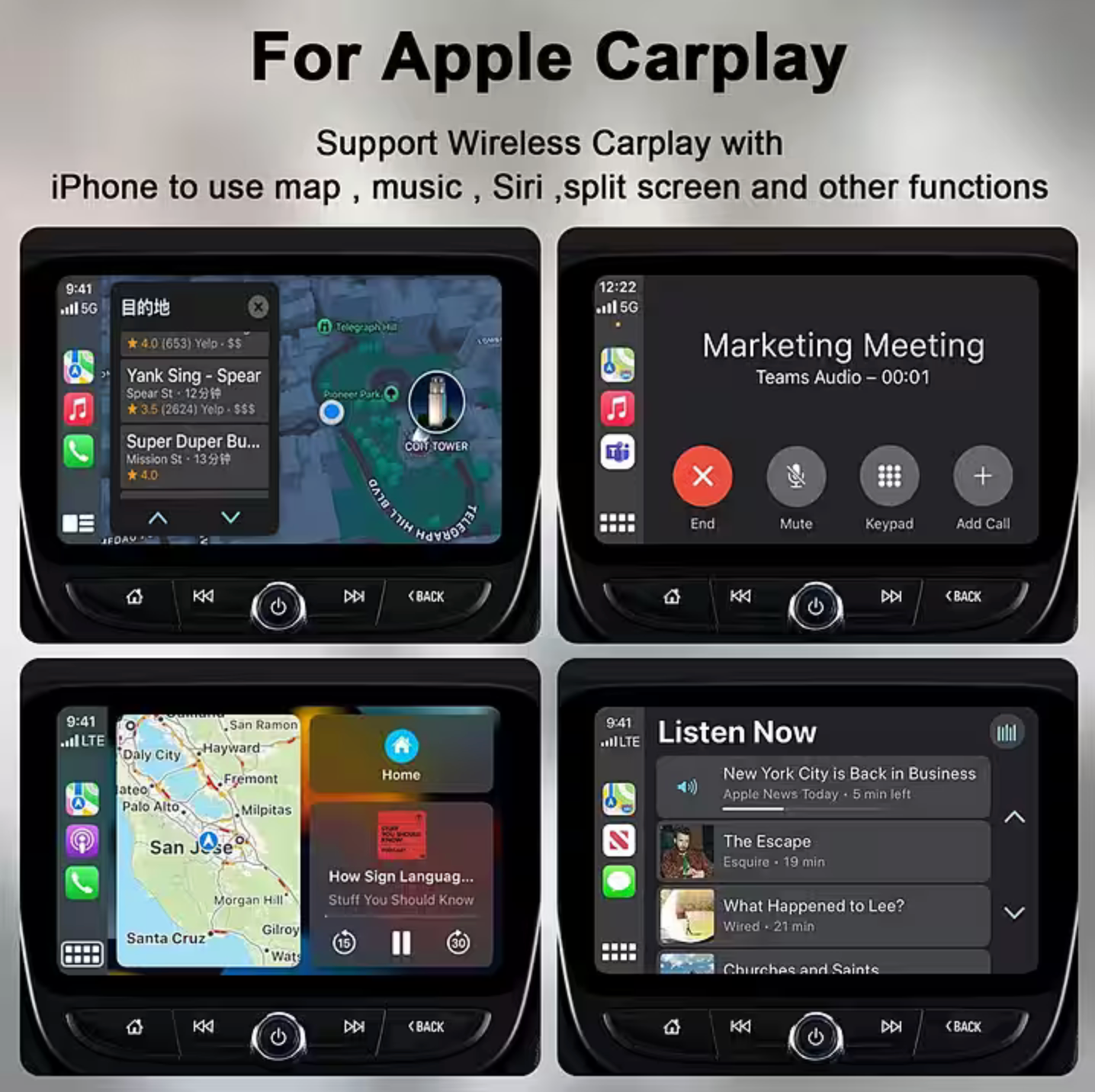 Adaptador inalámbrico Carplay USB-C