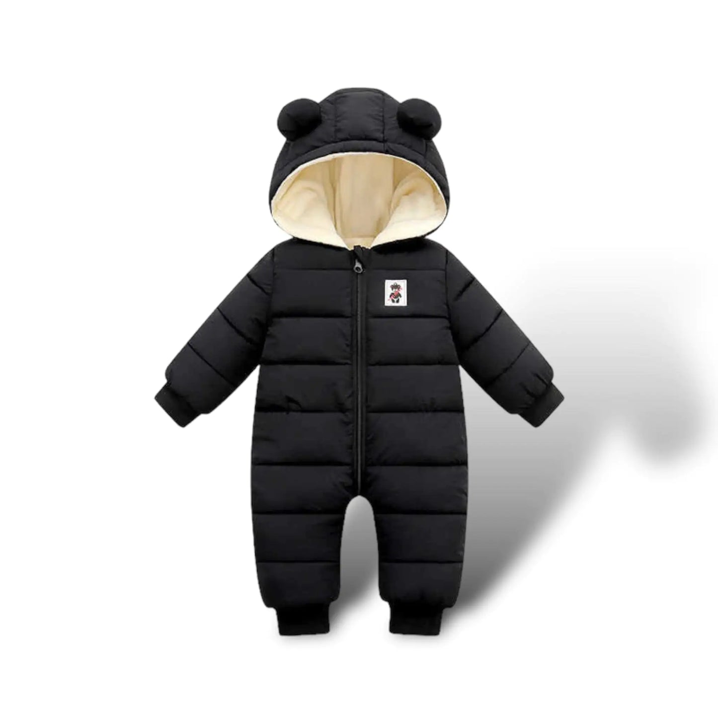 Baby Winter Overall mit Kapuze, Strampler Schneeanzug