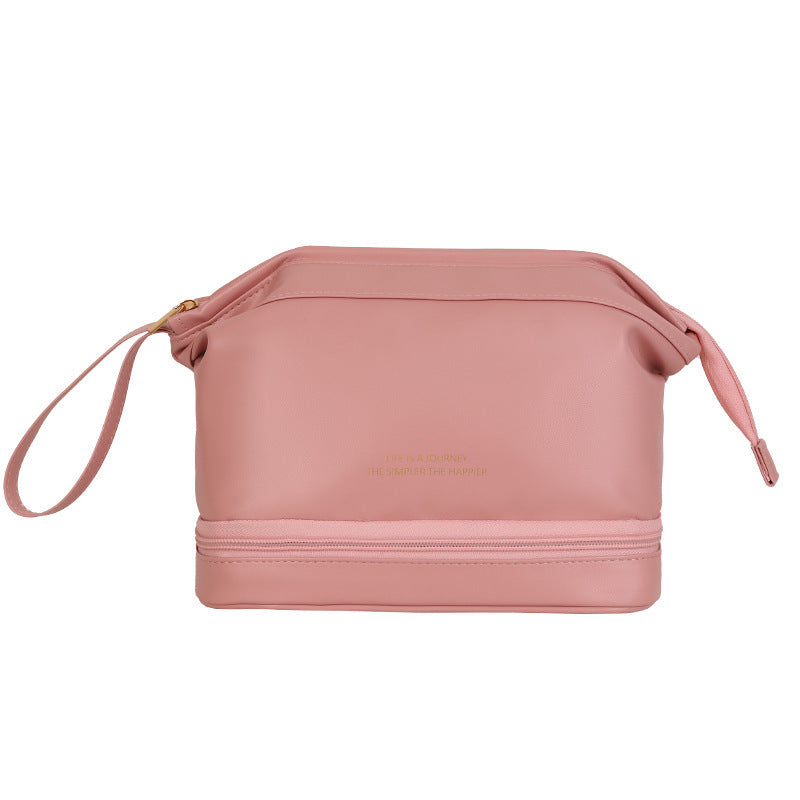 Reisekosmetiktasche aus Leder