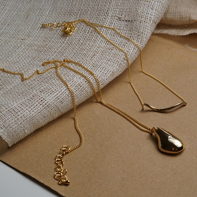 2 Piece Set Water Drop Irregular Necklaces