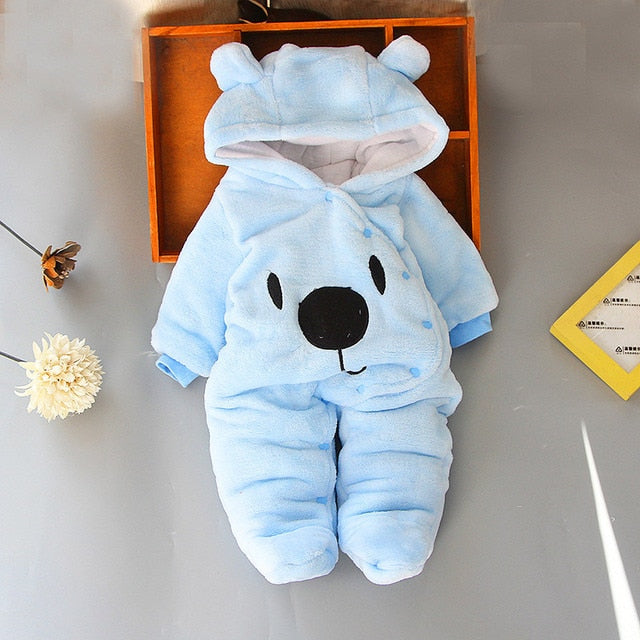 Baby Winter Overall mit Kapuze