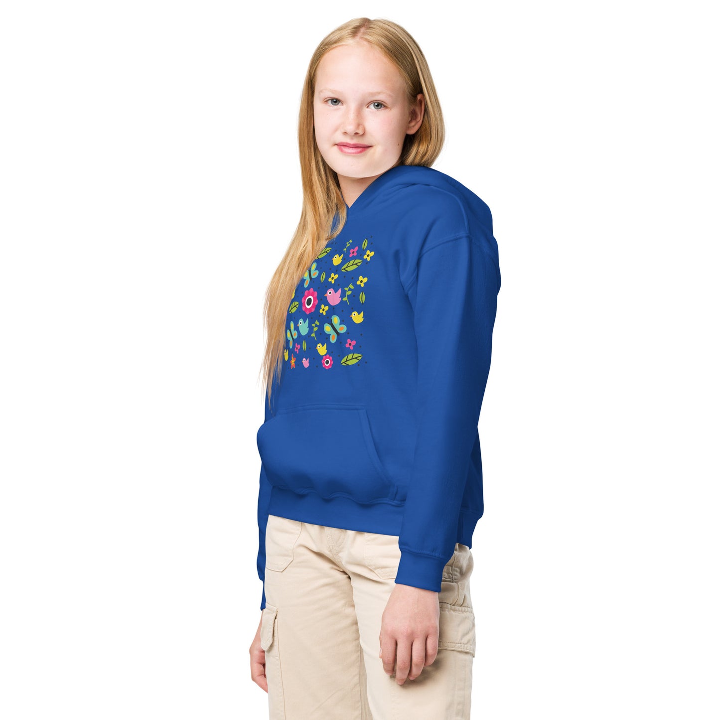 Sudadera juvenil con capucha para niñas.