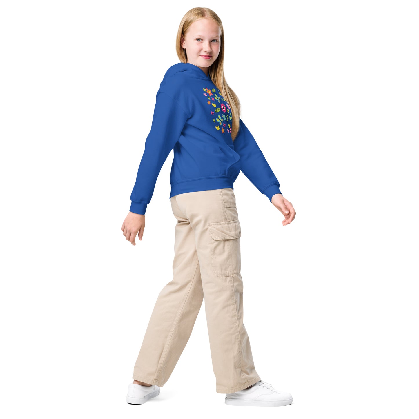Sudadera juvenil con capucha para niñas.