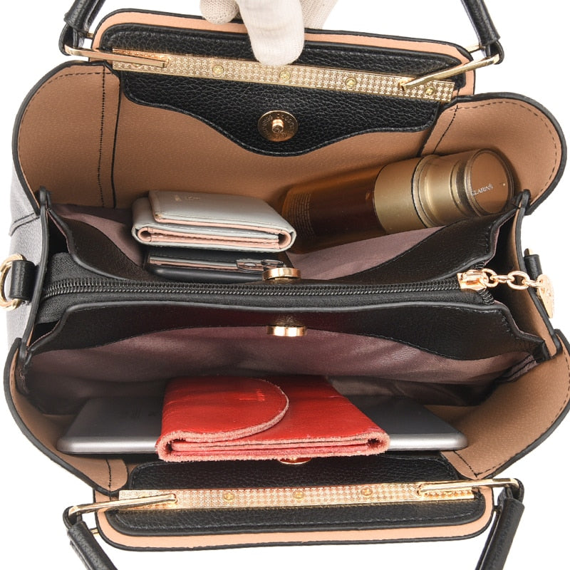Klassische Ledertasche für Damen