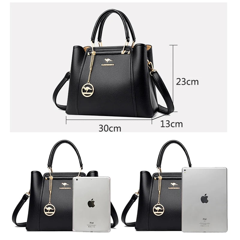Klassische Ledertasche für Damen