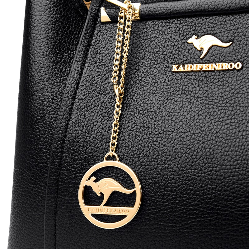 Klassische Ledertasche für Damen