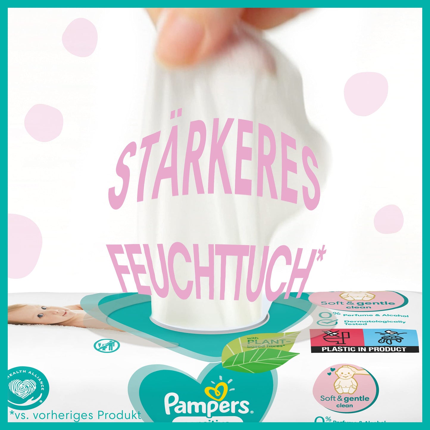 Pampers Toallitas para bebés sensibles, 1200 toallitas (15 x 80)