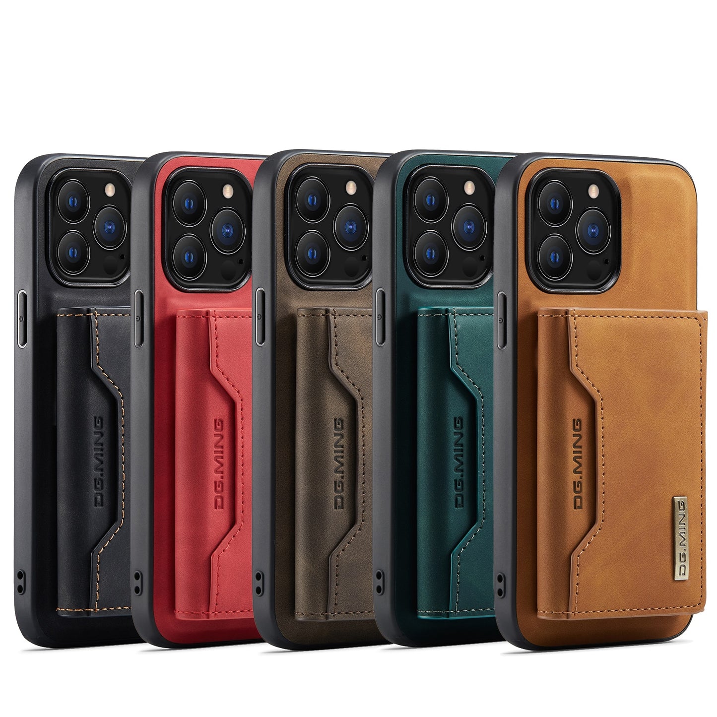 2-in-1 magnetisches Lederhülle für das iPhone 12 13 14 15 Pro Max