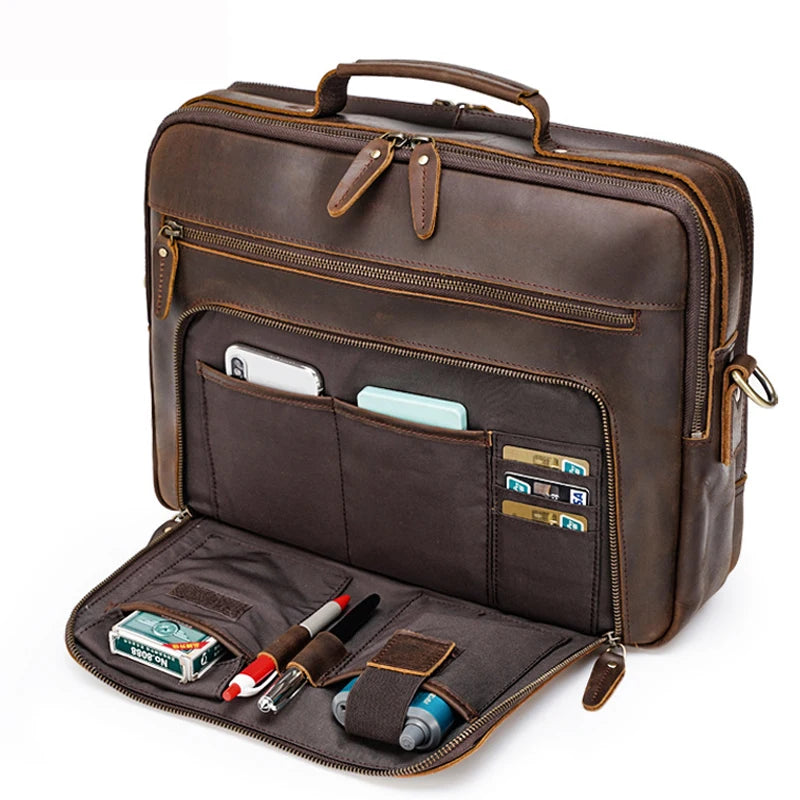 businesstasche herren leder