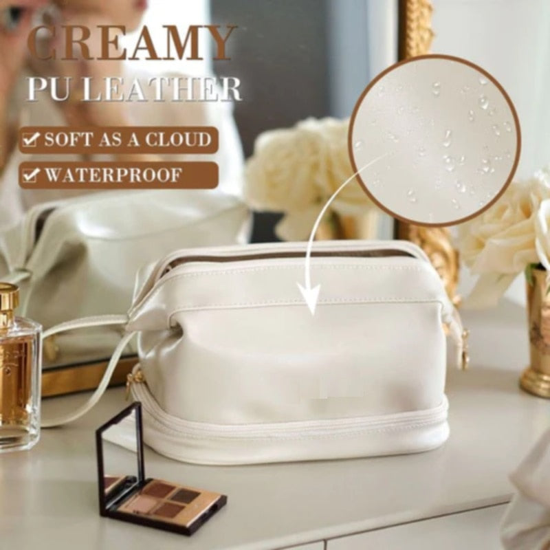 Make-up-Ledertasche