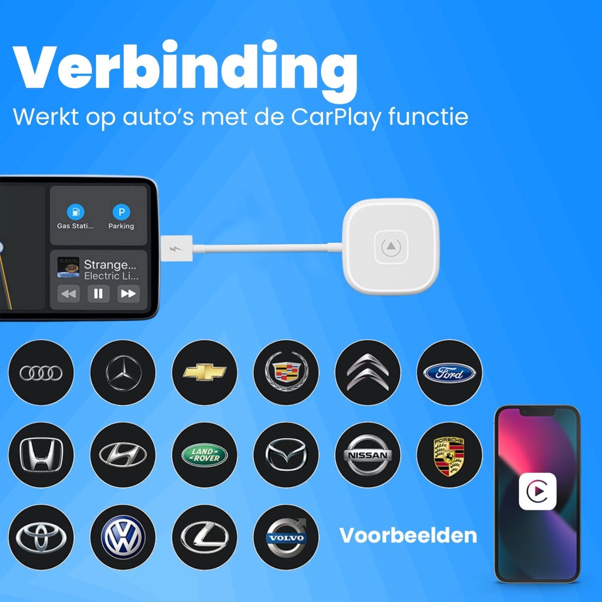 Adaptador inalámbrico Carplay USB-C