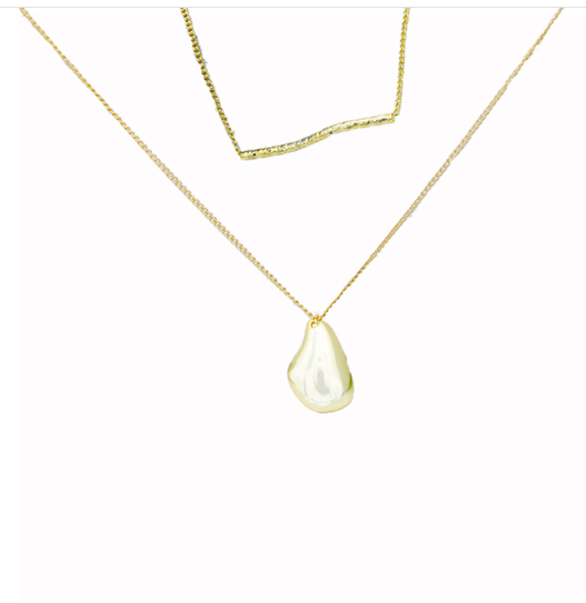 2 Piece Set Water Drop Irregular Necklaces