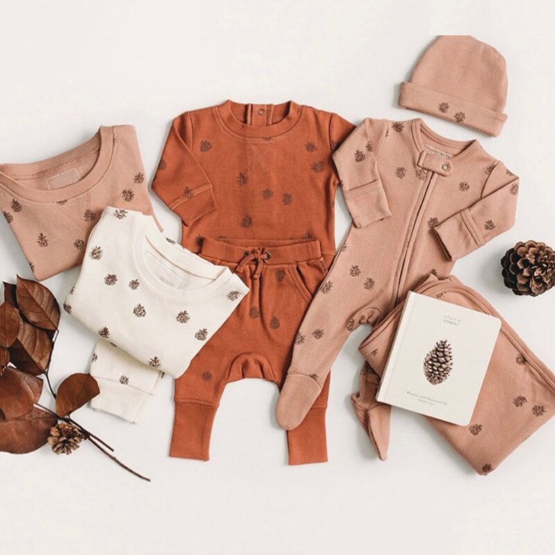 Knitted baby footie jumpsuit