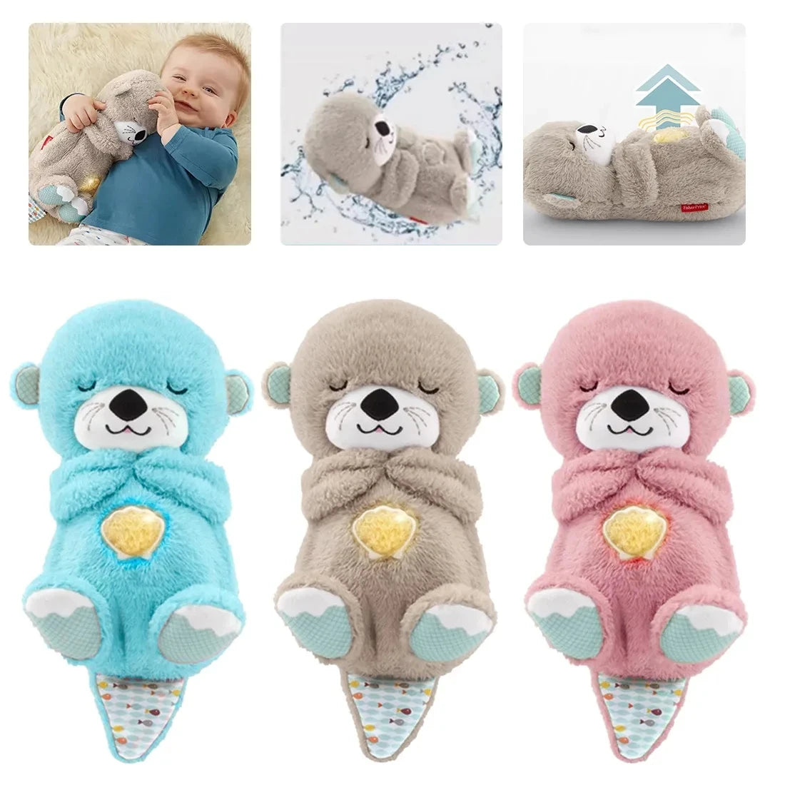 Schlummer-Otter, Plüsch-Tier Baby, Spieluhr, Kuscheltier