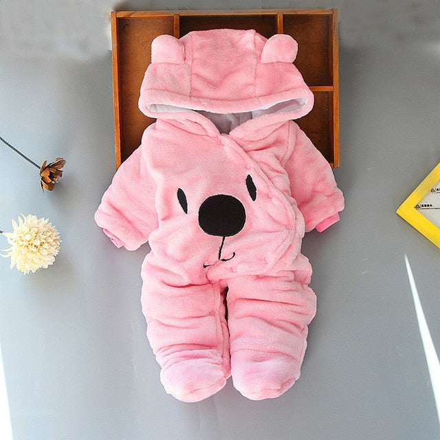 Baby cuddly bear - Baby winter overall with hood.