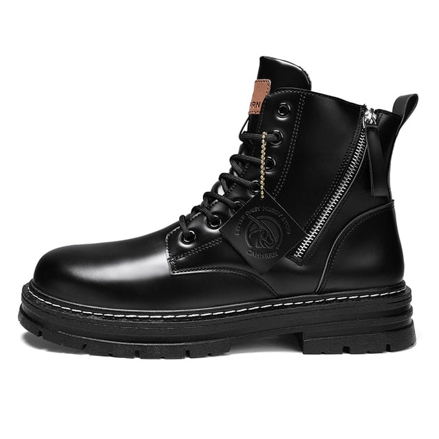 Boots men's leather shoes