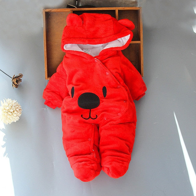 Baby cuddly bear - Baby winter overall with hood.