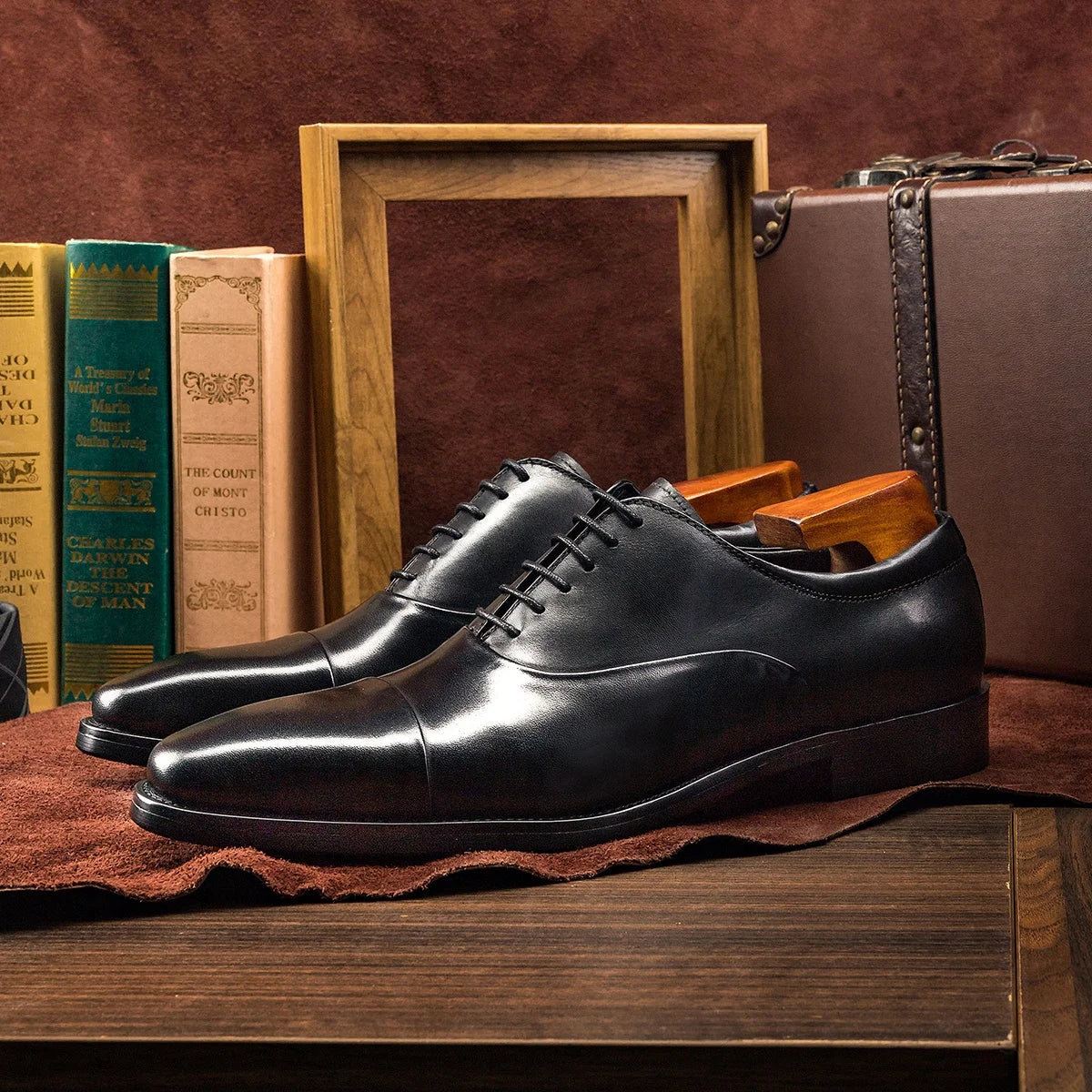 Oxford formelle Schuhe aus echtem Leder